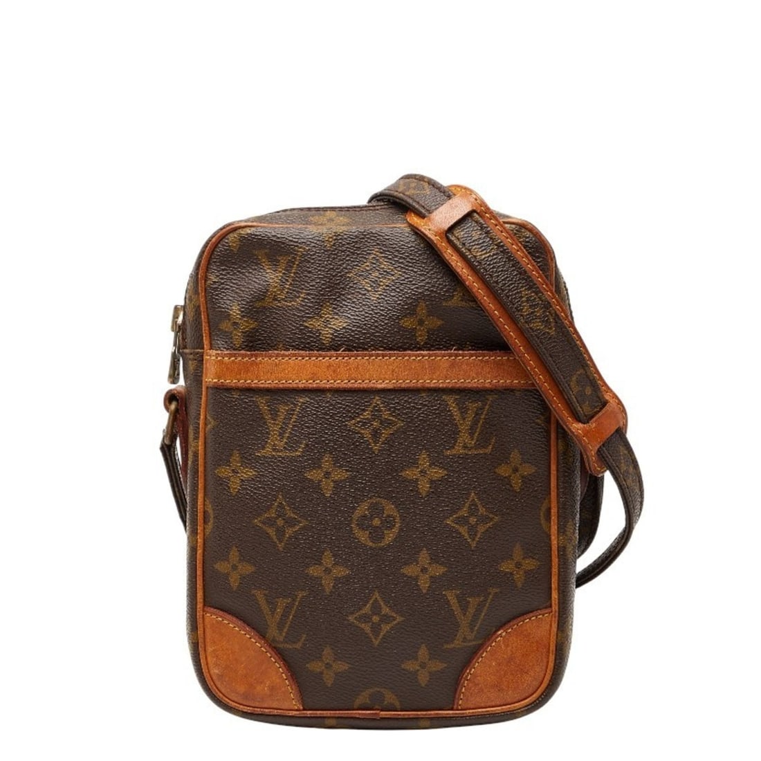 Louis Vuitton Monogram Danube Crossbody Shoulder Bag M45266 Brown Leather Women's LOUIS VUITTON (1 of 13)