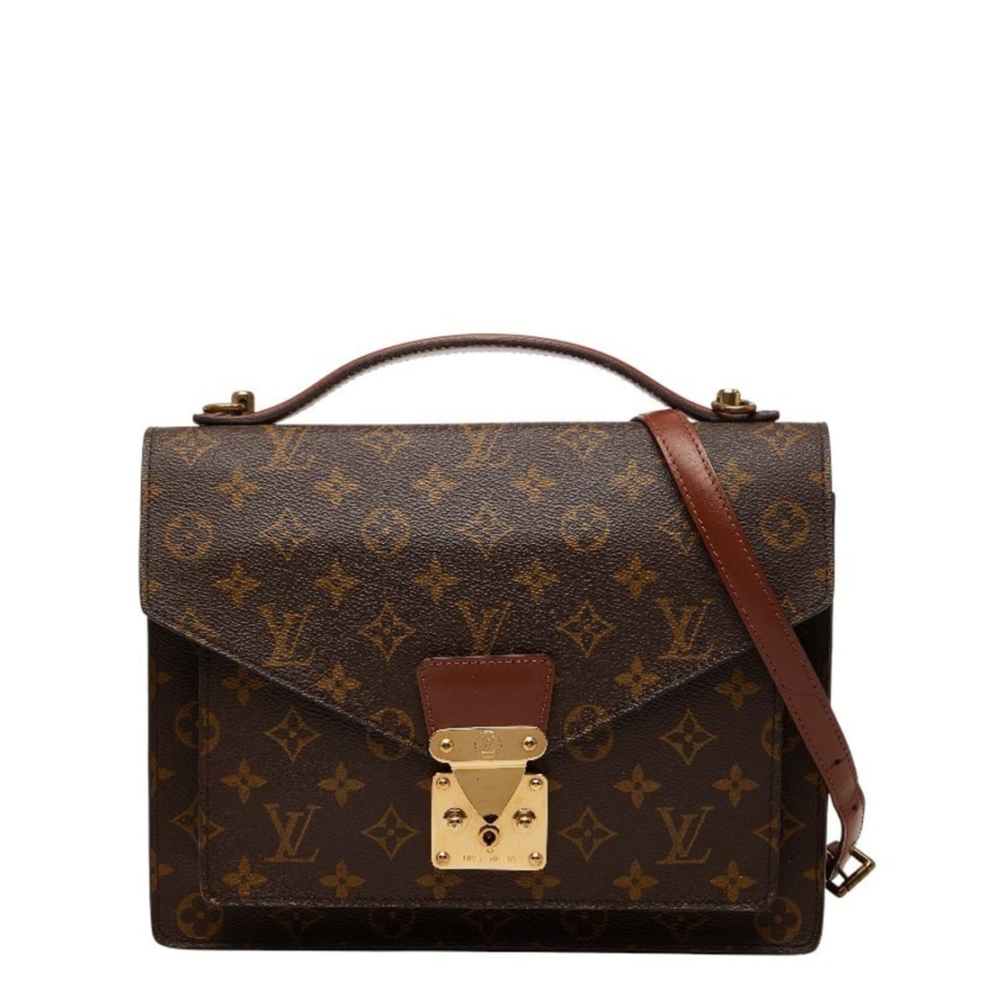 Louis Vuitton Monogram Monceau Handbag/Shoulder Bag 2WAY M51185 Brown Leather Women's LOUIS VUITTON (1 of 15)
