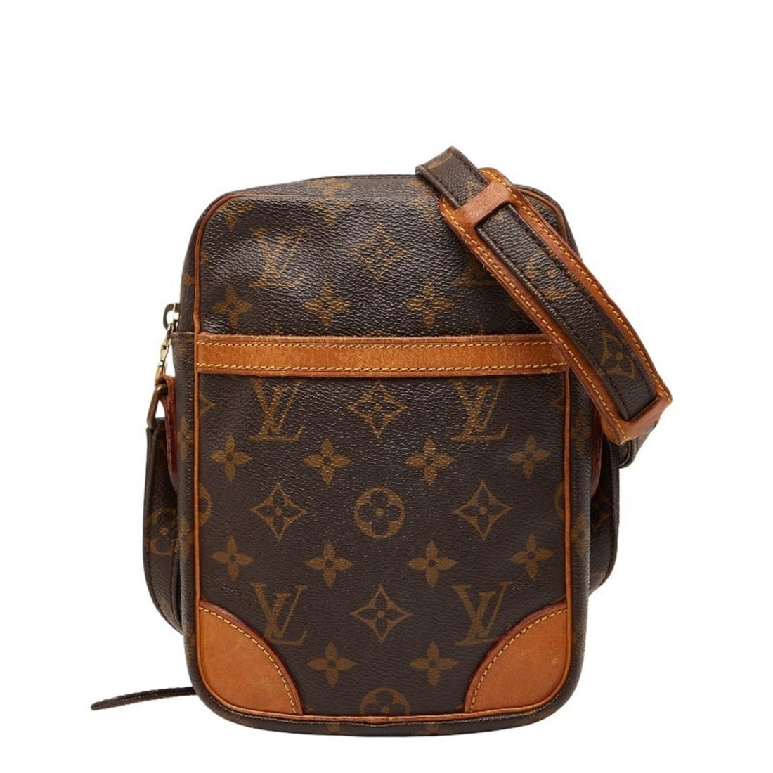 Louis Vuitton Monogram Danube Crossbody Shoulder Bag M45266 Brown Leather Women's LOUIS VUITTON (1 of 11)