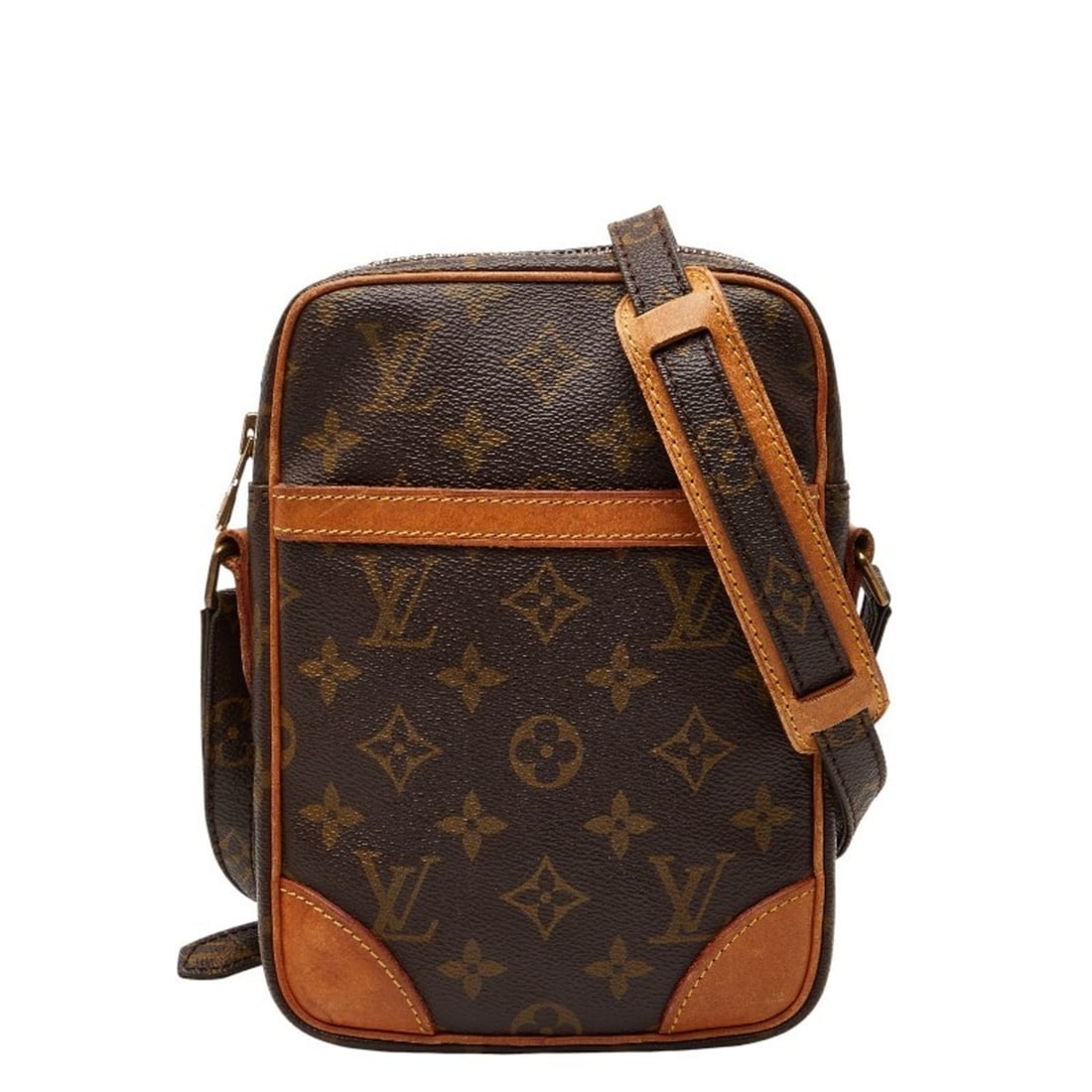 Louis Vuitton Monogram Danube Crossbody Shoulder Bag M45266 Brown Leather Women's LOUIS VUITTON (1 of 15)