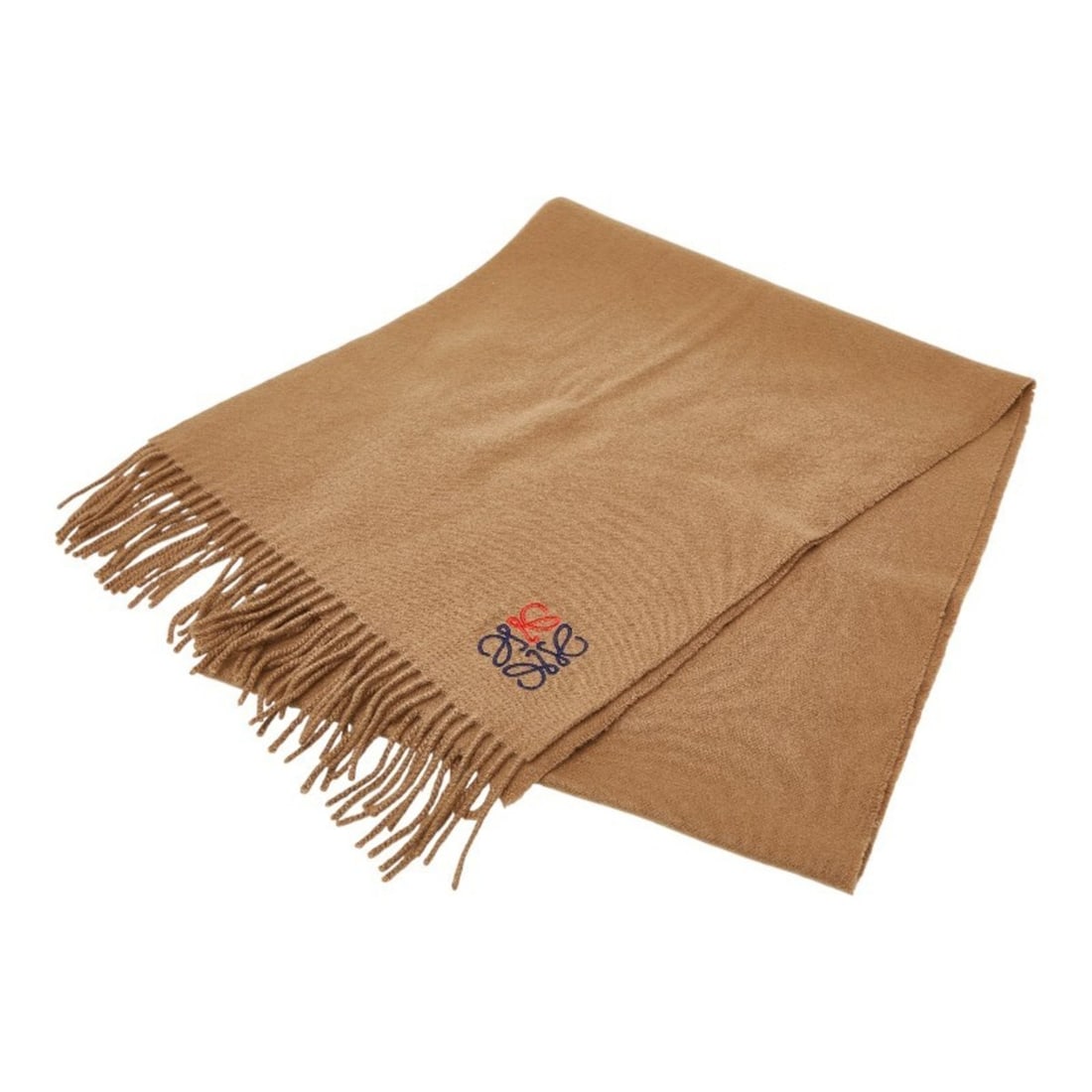 LOEWE Anagram Scarf, Brown, 100% Cashmere, Women's: --- Catalog ---Category: SizeSize (LxW): 1.78m x 34.5cm / 70.07'' x 13.58''Category: DesignType: StoleColor: BrownGender: WomenMaterial: Cashmere Category: GeneralBrand: Loewe--- Item List ---Section: