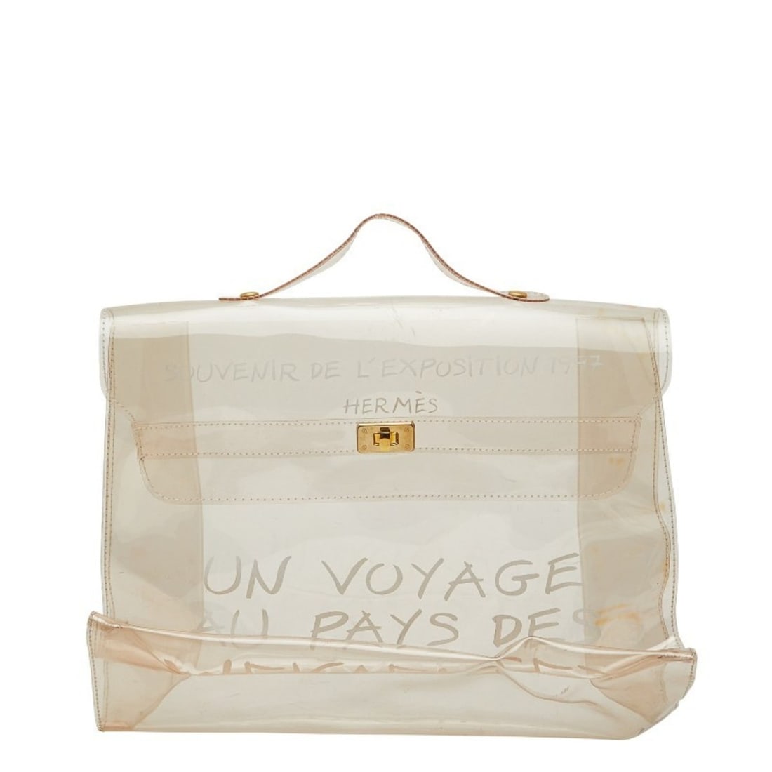 Hermès Vinyl Kelly "Journey to Wonderland" Exhibition Tote Bag/Handbag Clear Transparent Women's (1 of 13)