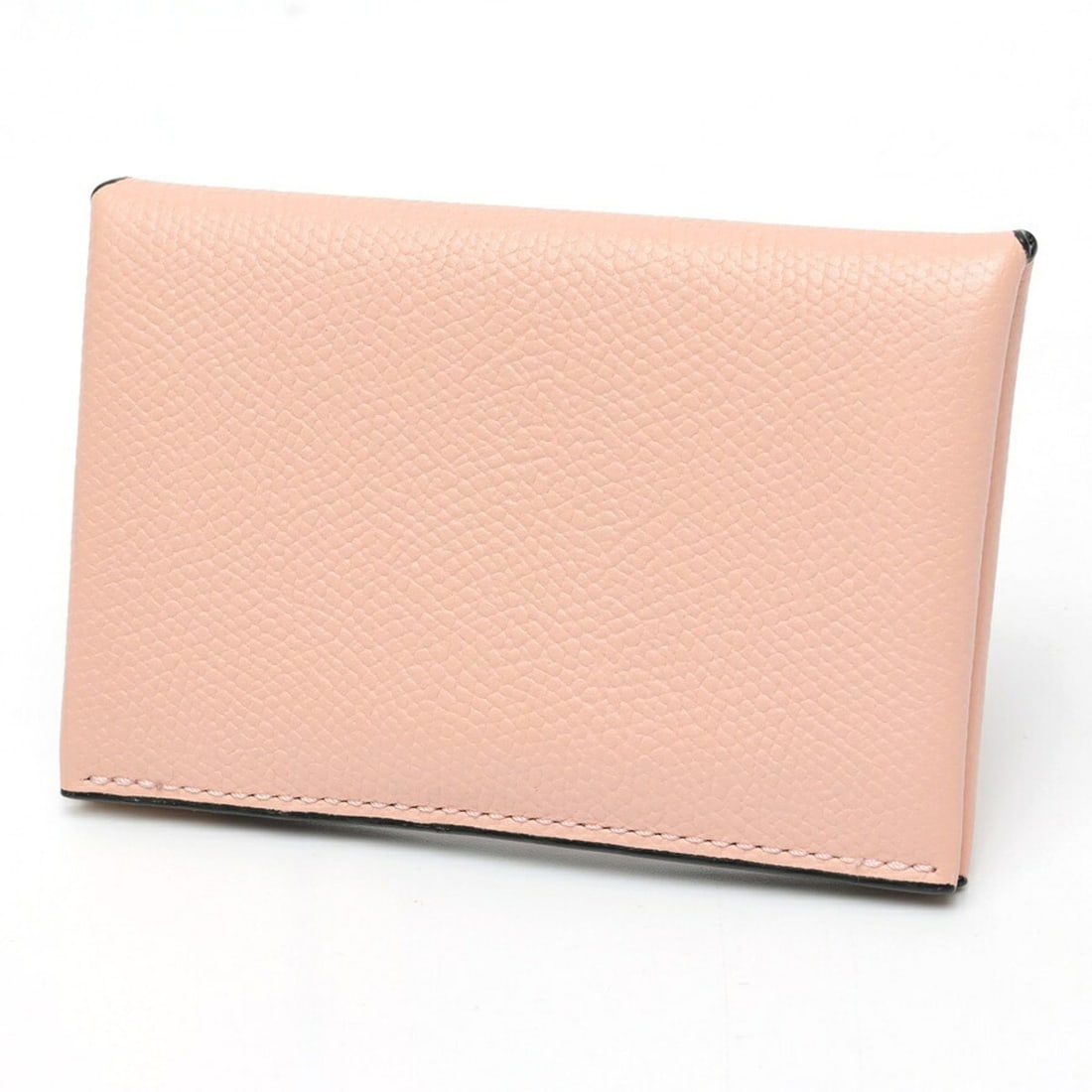 Valextra Buttoned Card Holder Case SGNL0061028LOCPS99PNNN Soft Calfskin Leather Pink Black B-160010 (1 of 20)