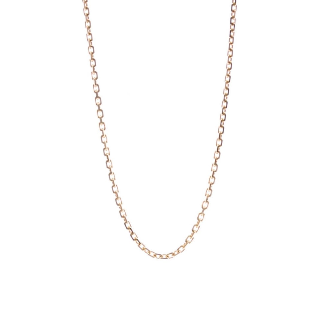 Van Cleef & Arpels Forsa Chain Necklace Pink Gold (18K) No Stone Men,Women Fashion Neck Chain (Pink: --- Catalog ---Category: SizeWeight: 3.2g / 0.11oz.Pendant Size: 1.3mm / 0.05''Neck Circumference: 37.5 cm - 41.5 cm / 14.76'' - 16.33''Category: DesignColor: Pink goldMetal: GoldStone: No StoneStyle: