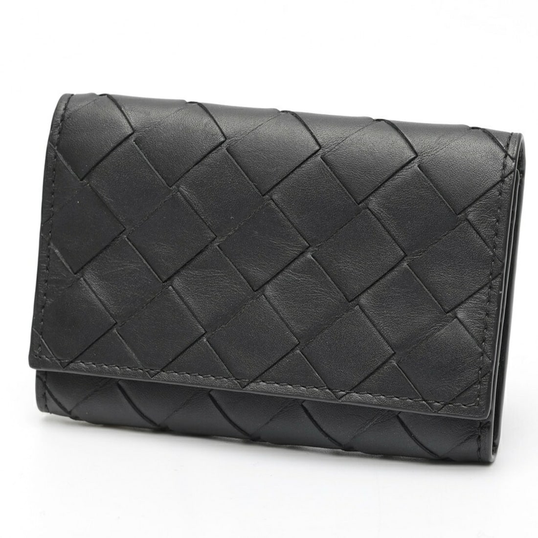 Bottega Veneta Intrecciato Key Case 630336 Calfskin Black S-160075: --- Catalog ---Category: DesignType: KeycaseColor: BlackGender: Women,MenMaterial: Leather Leather/Fur Type: CalfskinCategory: GeneralMPN: 630336Brand: Bottega VenetaCountry of Origin: ItalyCategory: