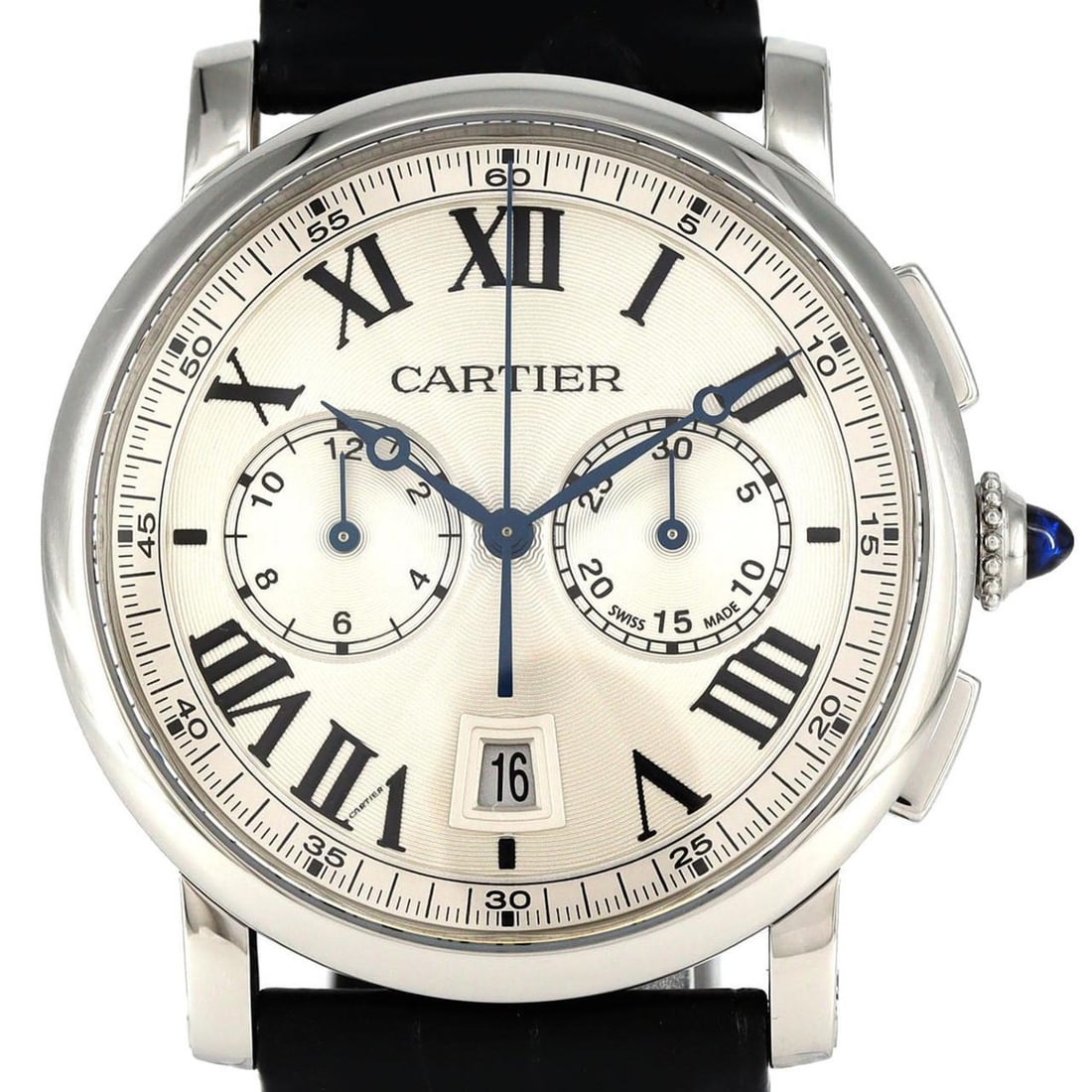 Cartier Rotonde de Chronograph WSRO0002 Stainless Steel Automatic Watch: --- Catalog ---Category: SizeCase Diameter: 40mm / 1.57''Category: DesignType: WristwatchGender: MenColor (Dial): SilverMaterial (Case): Stainless steelCategory: GeneralMPN: WSRO0002Brand: