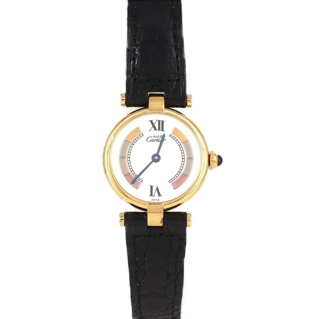 Cartier Must VLC GP W1006554 Quartz Watch: --- Catalog ---Category: SizeCase Diameter: 24mm / 0.94''Category: DesignType: WristwatchGender: WomenColor (Dial): WhiteMaterial (Case): Gold platedCategory: GeneralMPN: W1006554Brand: