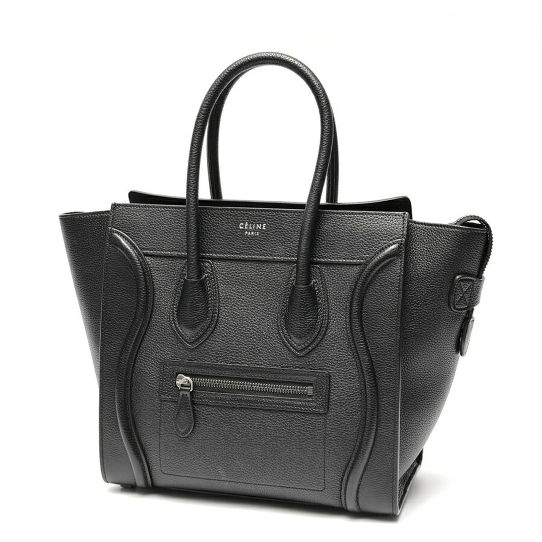 Celine Luggage Micro 189793DRU.38NO 167793DRU.38NO Drummed Calfskin Black (1 of 9)