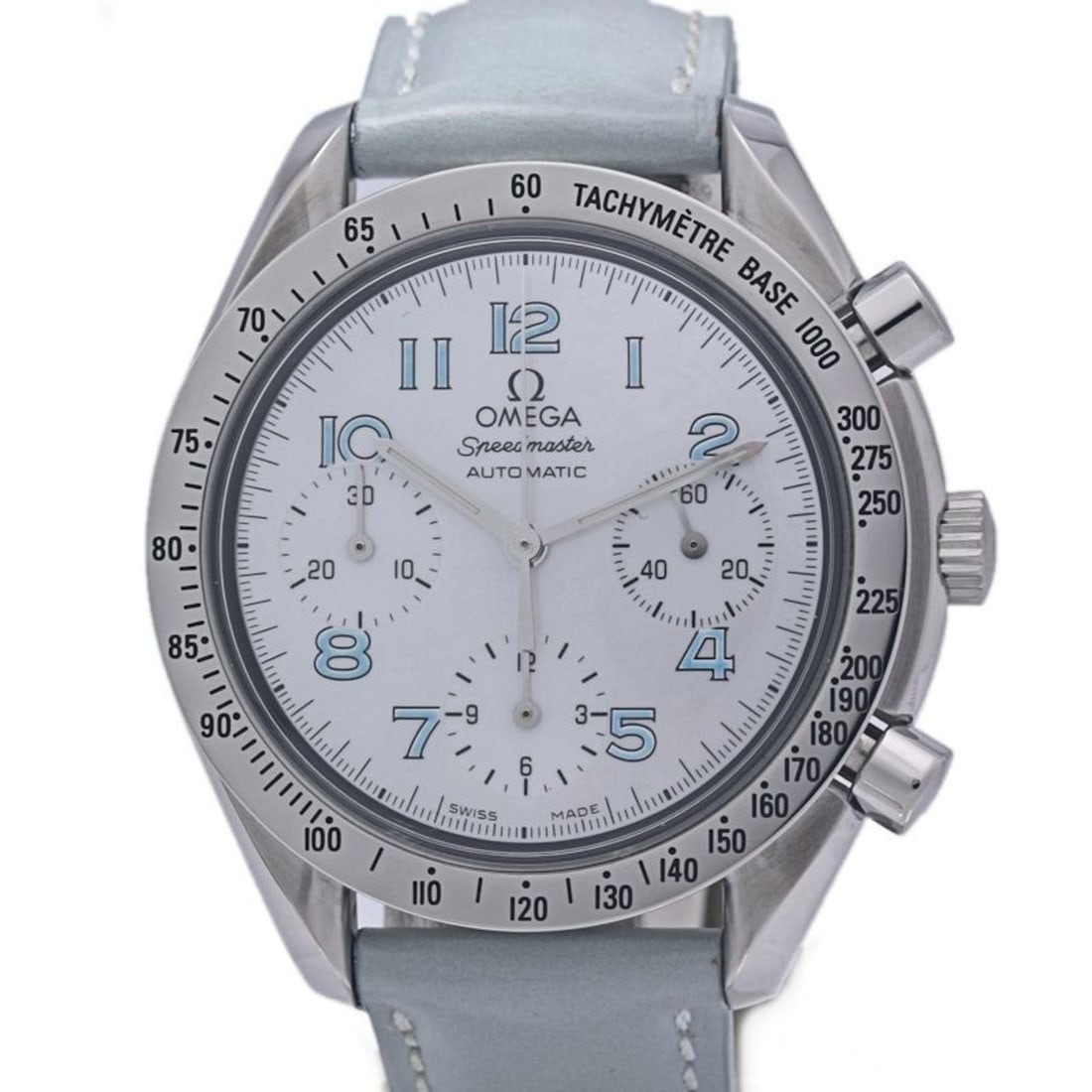 OMEGA Speedmaster 3802.71.53 Chronograph Shell Watch for Men and Women, Stainless Steel Cowhide: --- Catalog ---Category: SizeWrist Size: 18cm / 7.08''Case Diameter: 39mm / 1.54''Category: DesignType: WristwatchGender: Men,WomenColor (Dial): White shellMaterial (Band): Leather, Stainless steelMat