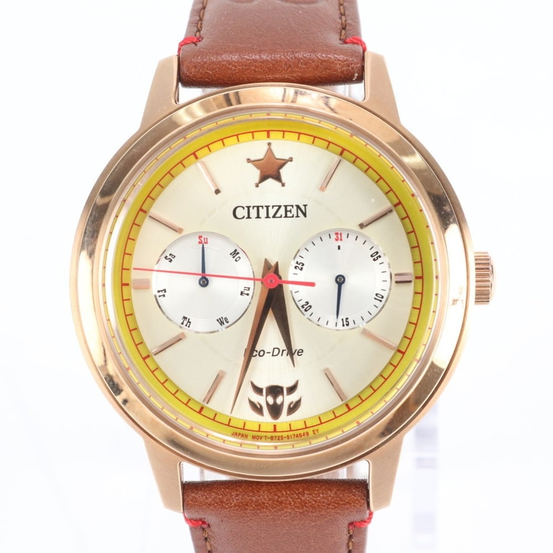 CITIZEN Disney Collection Woody Model BU4042-09A Men's Brown Watch: --- Catalog ---Category: SizeWrist Size: 21cm / 8.26''Case Diameter: 43mm / 1.69''Category: DesignType: WristwatchGender: MenColor (Dial): WhiteCategory: GeneralMPN: BU4042-09ABrand: CitizenCountry of