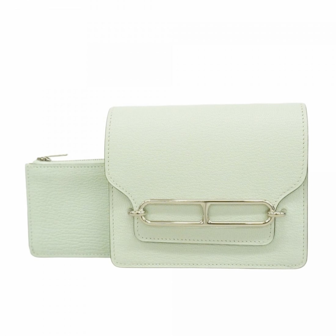 Hermes Hermès Lauris Luli Chevre Mysore Vert Peppermint Wallet, Women's, W Stamp, P2378894 (1 of 18)