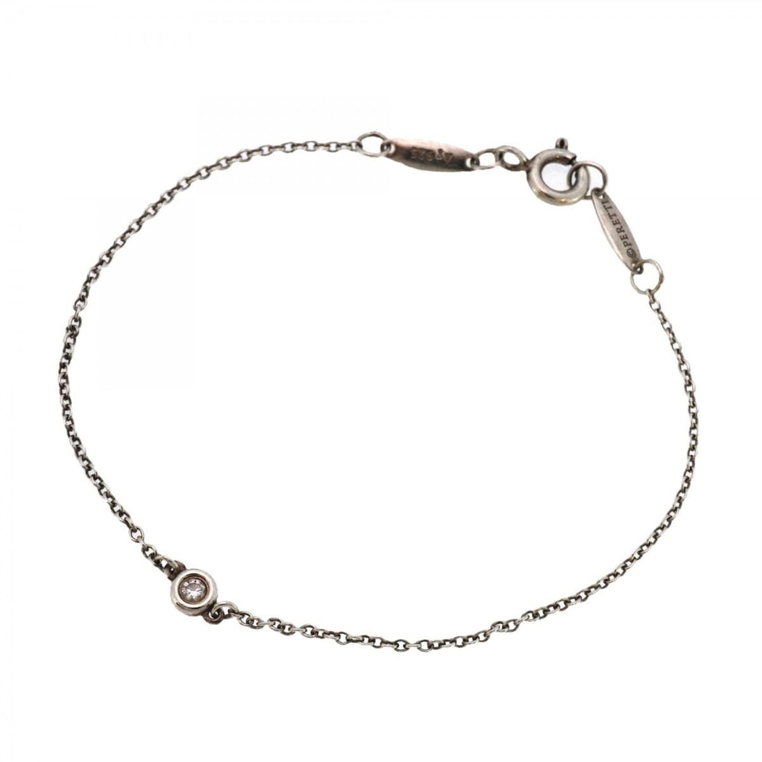 Tiffany Bracelet By the Yard 1PD Silver 925 Diamond Women's P2318908: --- Catalog ---Category: SizeLength: 15cm / 5.9''Category: DesignType: Charm braceletStone: DiamondGender: WomenMaterial: Silver 925Category: GeneralBrand: Tiffany--- Item List ---Section: ConditionRa