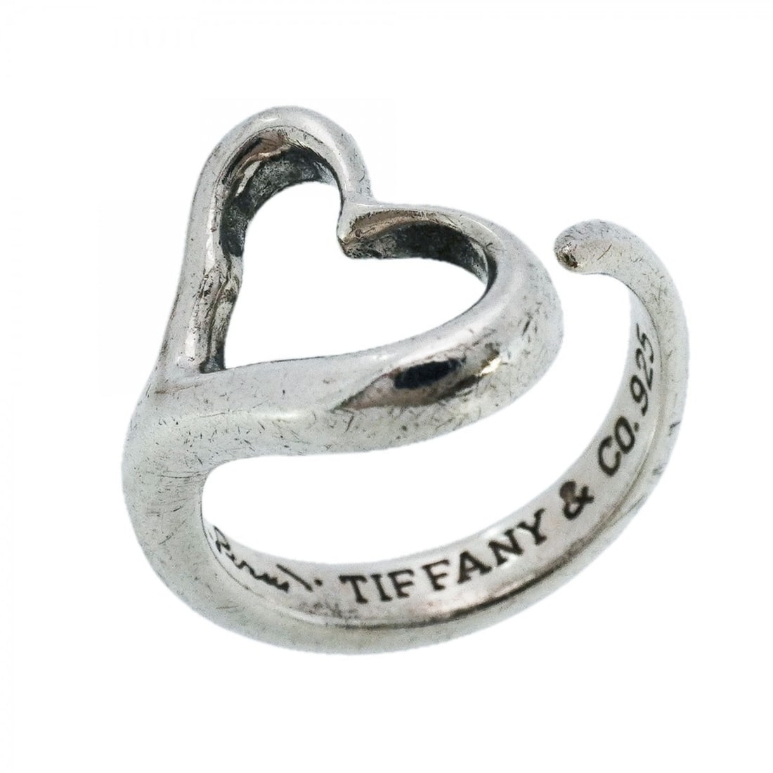 Tiffany Heart Ring, Silver 925, Size 10, Women's, P2125068 (1 of 19)