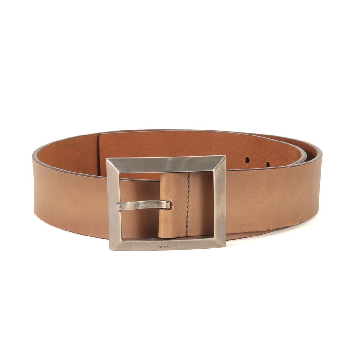 GUCCI Gucci Belt, Greige, Size: 85 (34), Square Buckle Leather Men's, K4730: --- Catalog ---Category: SizeWidth: 4cm / 1.57''Length: 81cm - 86cm / 31.88'' - 33.85''Category: DesignType: Standard beltColor: BrownGender: MenMaterial (Strap): Leather Category: GeneralMPN: 189806