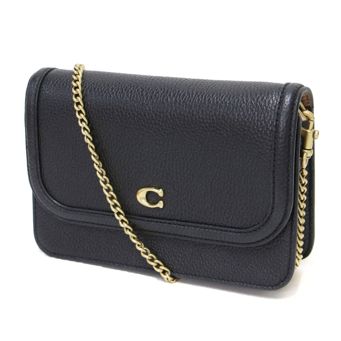 COACH Legacy Chain Crossbody Bag, Black, Leather, Shoulder Women's, K4735 (1 of 13)