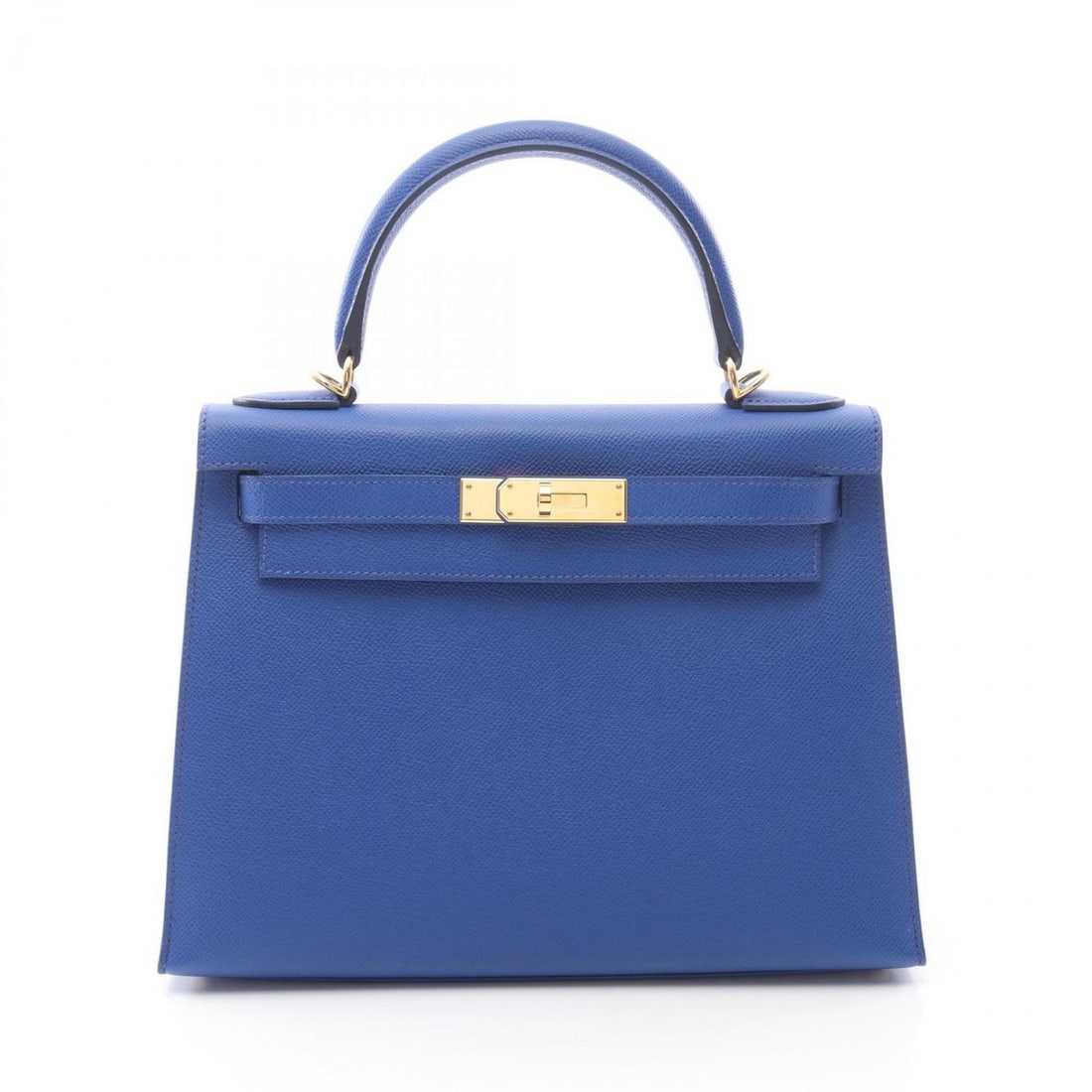 Hermes Hermès Kelly 28 Handbag, Leather, Epsom Women's, Blue, 042319CC: --- Catalog ---Category: SizeSize (HxWxD): 21cm x 28cm x 11cm / 8.26'' x 11.02'' x 4.33''Category: DesignType: HandbagColor: BlueGender: WomenMaterial: Epsom leather , Leather Category: GeneralBrand: