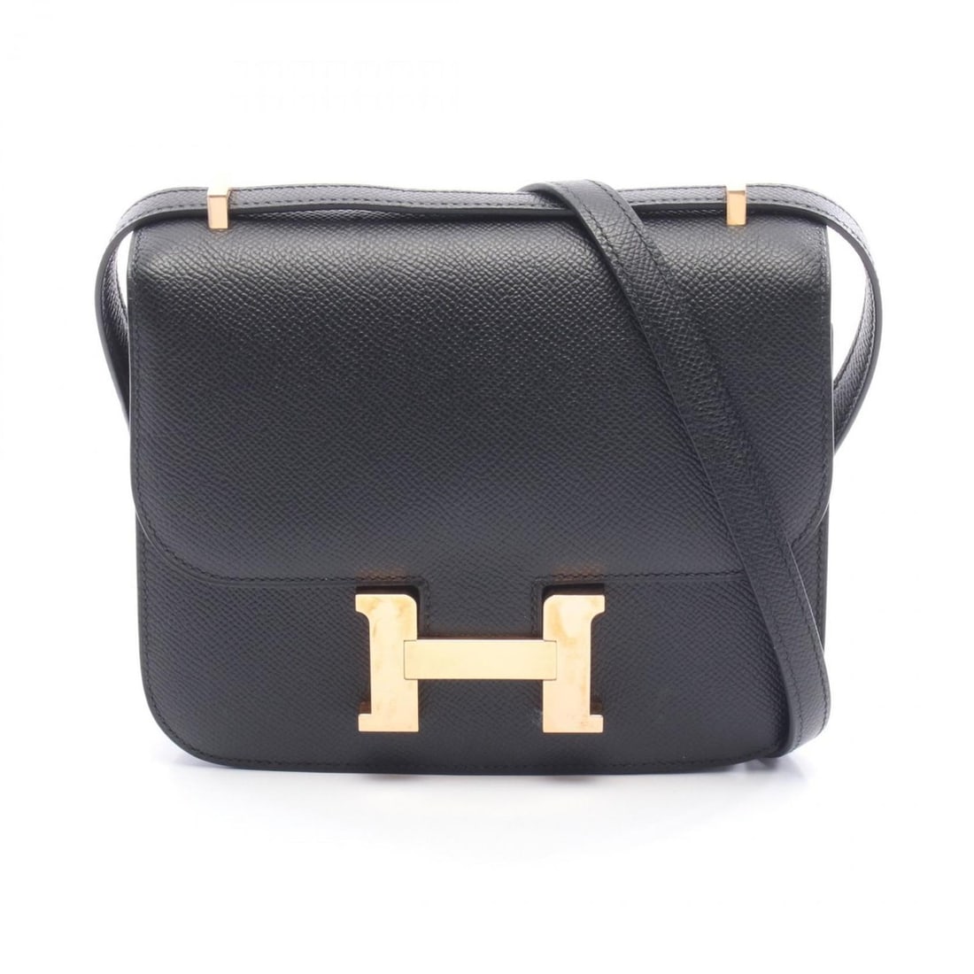 Hermes Hermès Constance 3 Mini Shoulder Bag/Handbag in Epsom Leather, Black, Women's, 056347CC (1 of 18)
