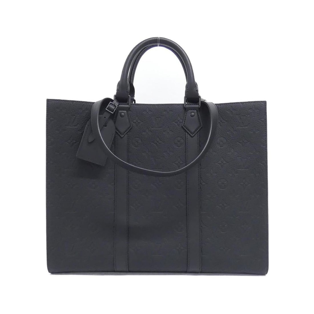 Louis Vuitton Taurillon Monogram Sac Plat 24H Tote Bag M24786: --- Catalog ---Category: SizeSize (HxWxD): 33cm x 41cm x 14cm / 12.99'' x 16.14'' x 5.51''Category: DesignType: Tote bagColor: BlackGender: MenMaterial: Leather Leather/Fur Type: Calf