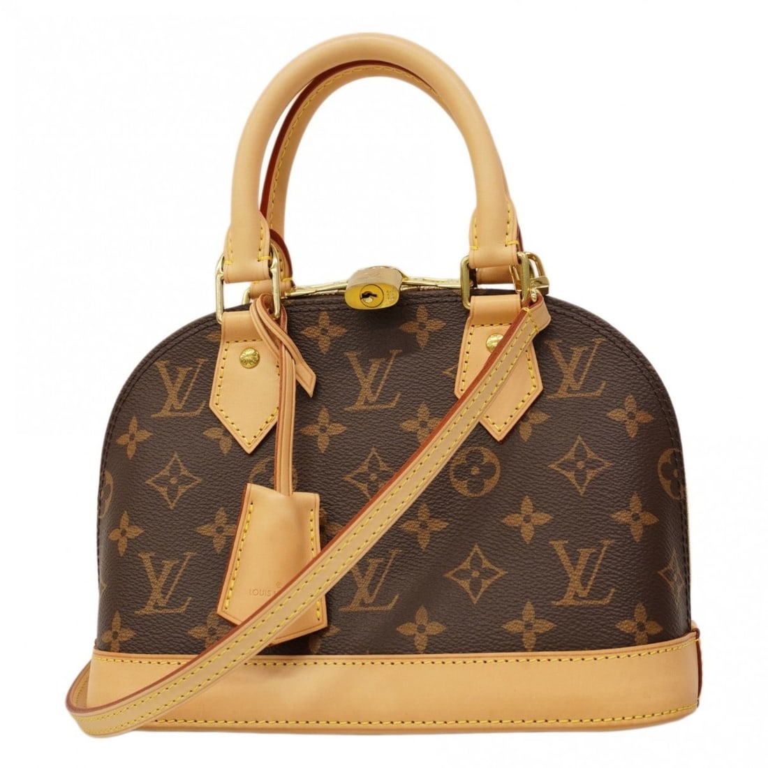 Louis Vuitton Monogram Alma BB Handbag M53152 Brown 2-Way Bag (1 of 13)