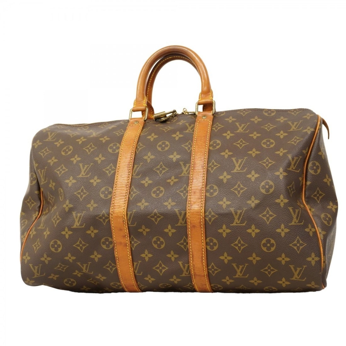 Louis Vuitton Monogram Keepall 45 Boston Bag M41428 Brown Men's and Women's (1 of 16)