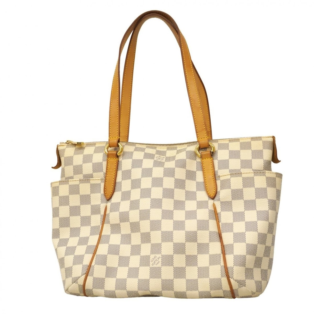 Louis Vuitton Damier Azur Totally PM Tote Bag N51261 White Women's (1 of 15)
