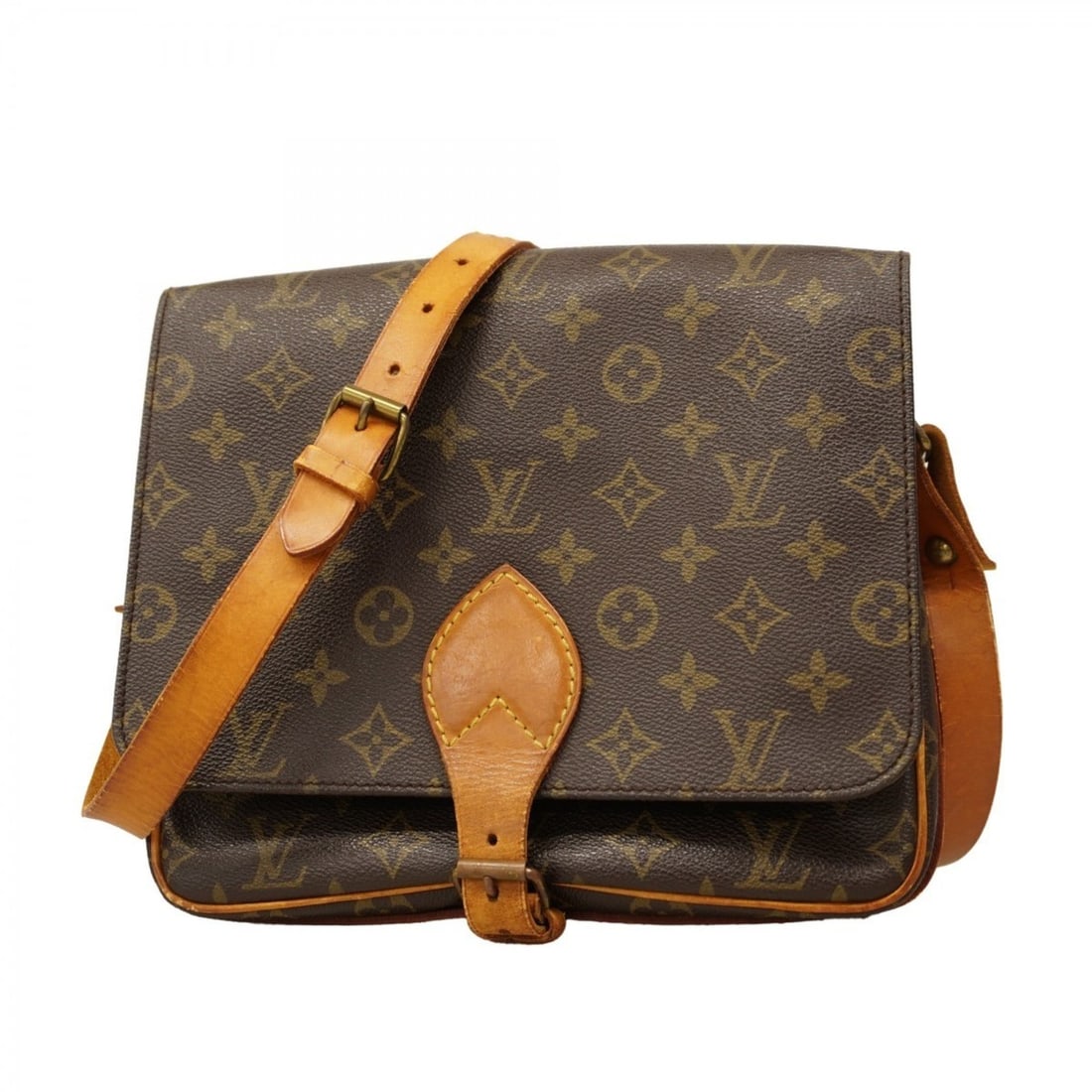 Louis Vuitton Monogram Cartouchiere GM Shoulder Bag M51252 Brown Women's (1 of 18)
