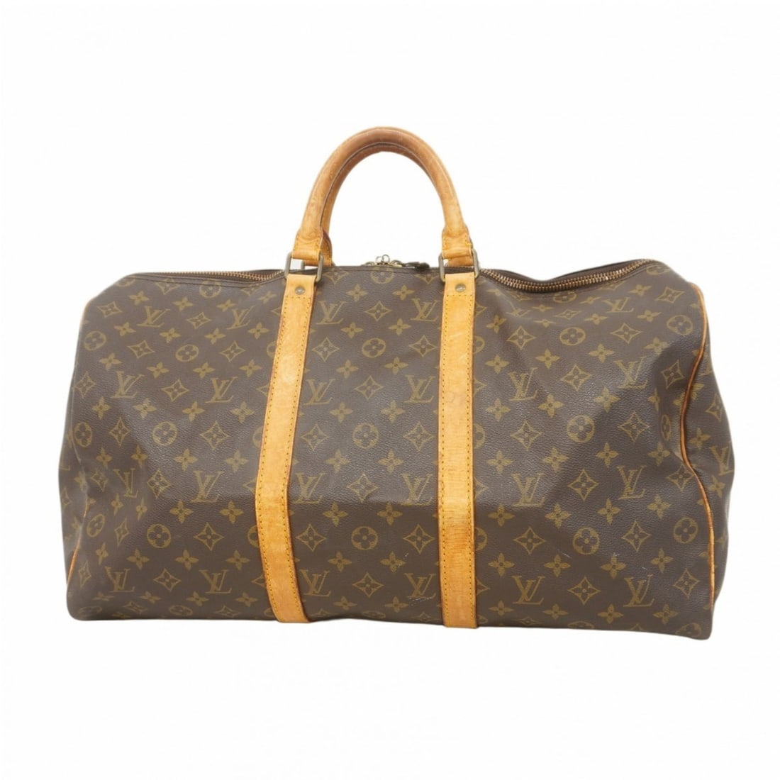 Louis Vuitton Monogram Keepall 50 Boston Bag M41426 Brown Men's and Women's (1 of 16)
