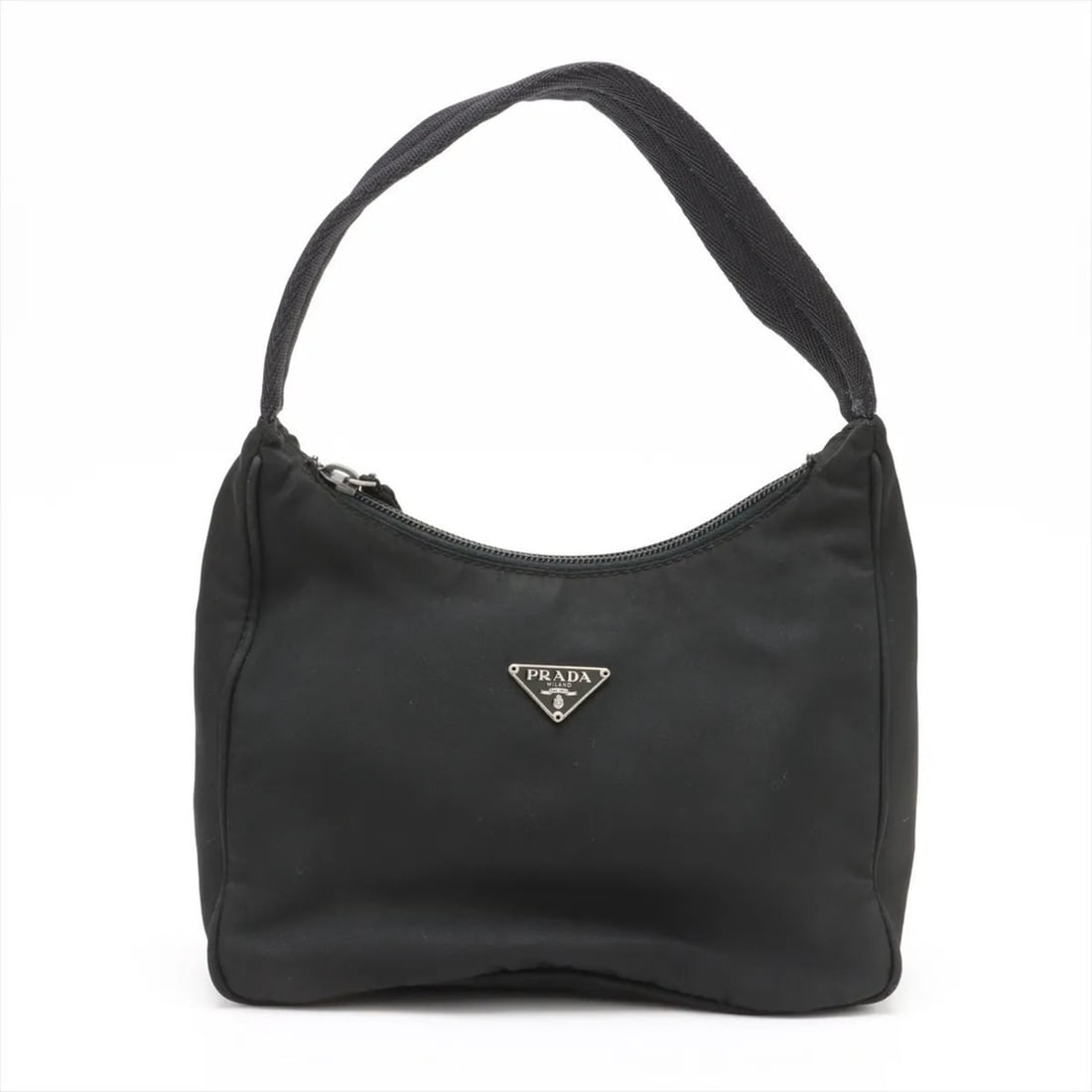Prada Tessuto Nylon Triangle Logo Handbag, Black, Lightweight, Women's: --- Catalog ---Category: SizeSize (HxWxD): 17cm x 20cm x 7cm / 6.69'' x 7.87'' x 2.75''Category: DesignType: HandbagColor: BlackGender: WomenMaterial: Nylon Category: GeneralBrand: PradaCountry of
