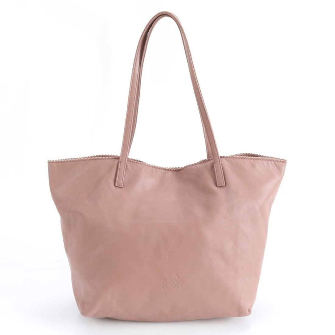Loewe Nappa Leather Tote Bag Shoulder Handbag Pink Women's: --- Catalog ---Category: SizeSize (HxWxD): 25cm x 27cm x 16cm / 9.84'' x 10.62'' x 6.29''Handle Length: 50cm / 19.68''Category: DesignType: Shoulder bag, Tote bagColor: PinkGender: WomenMaterial: