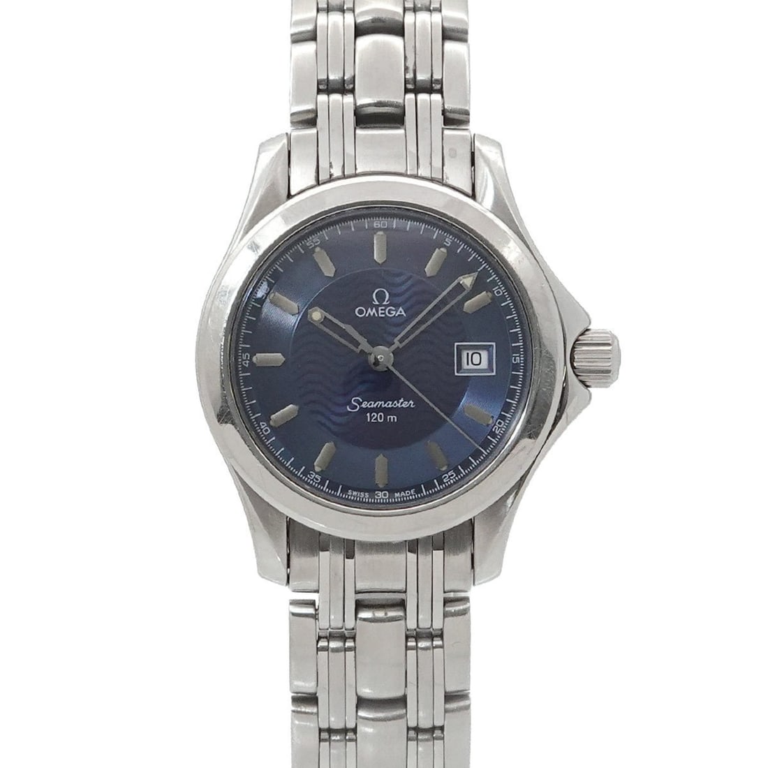 OMEGA Seamaster 120m 2571 81 Women's Watch Date Blue Quartz: --- Catalog ---Category: SizeWrist Size: 17cm / 6.69''Case Diameter: 29mm / 1.14''Category: DesignType: WristwatchGender: WomenColor (Dial): BlueMaterial (Band): Stainless steelMaterial (Case): Stainl