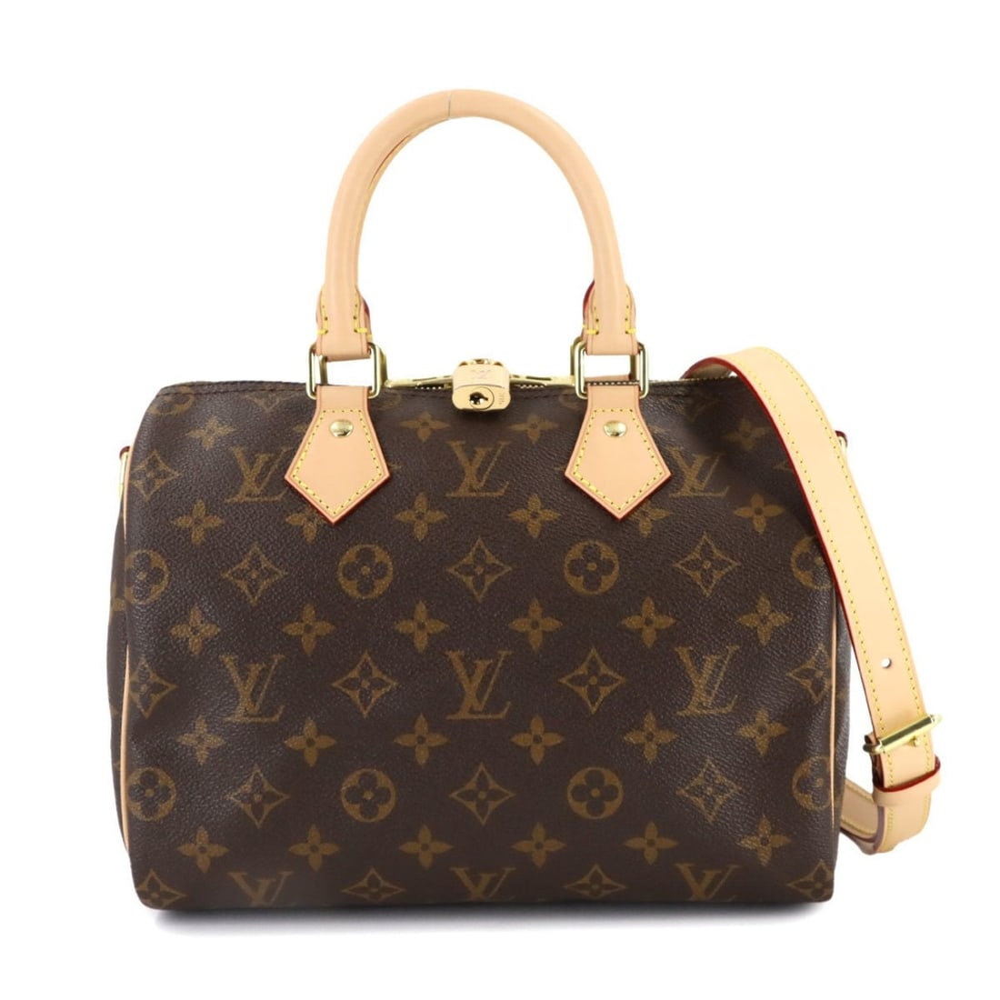 Louis Vuitton Monogram Speedy Bandouliere 25 2-way Handbag, Brown, M41113 (1 of 13)