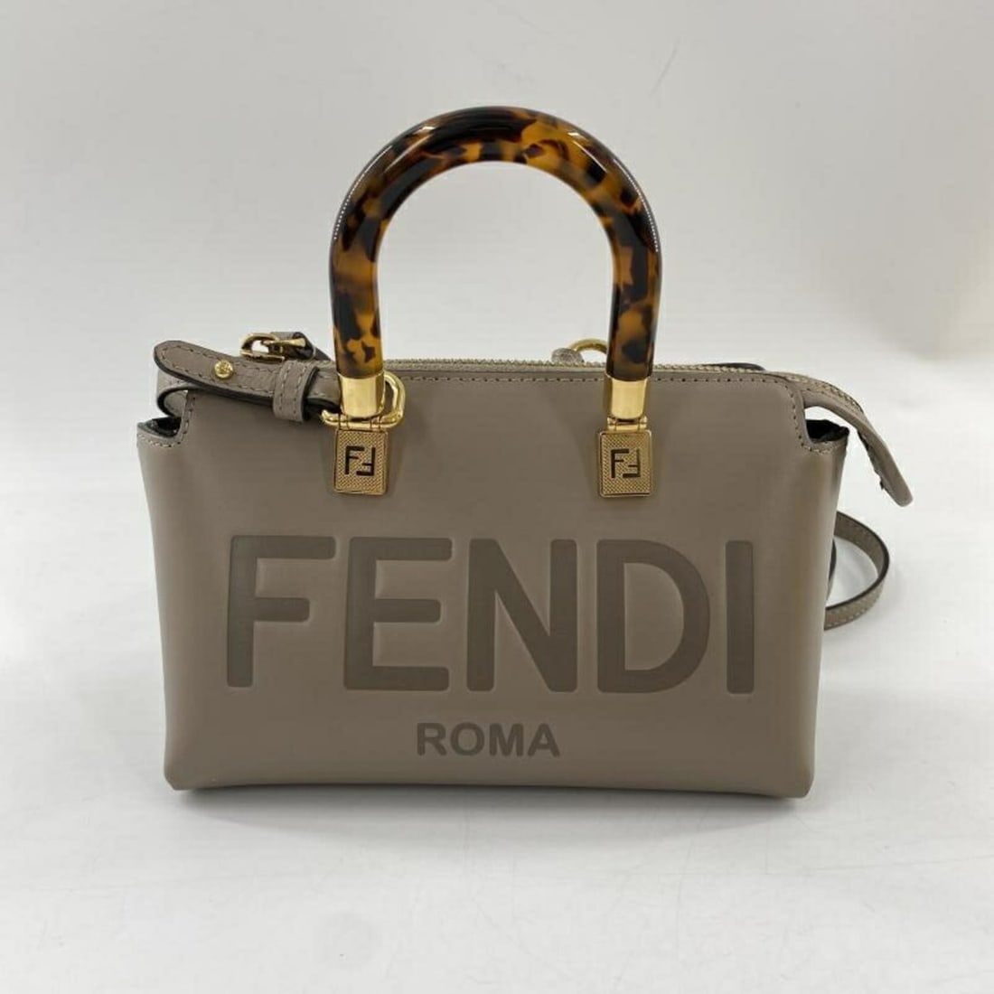 FENDI By the Way Mini 8BS067 ABVL Bag in Brown Calfskin Leather (1 of 14)