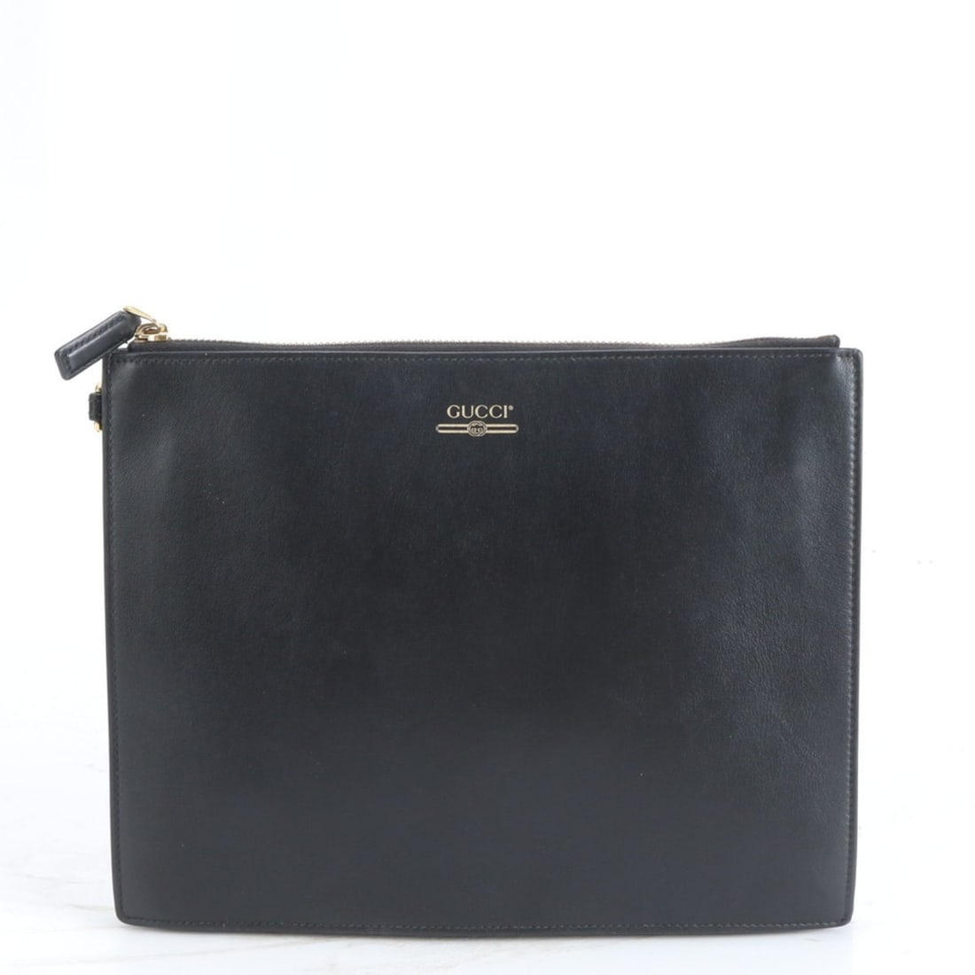 Gucci 547613 Leather Second Bag Clutch Pouch Black Brand Men's (1 of 12)