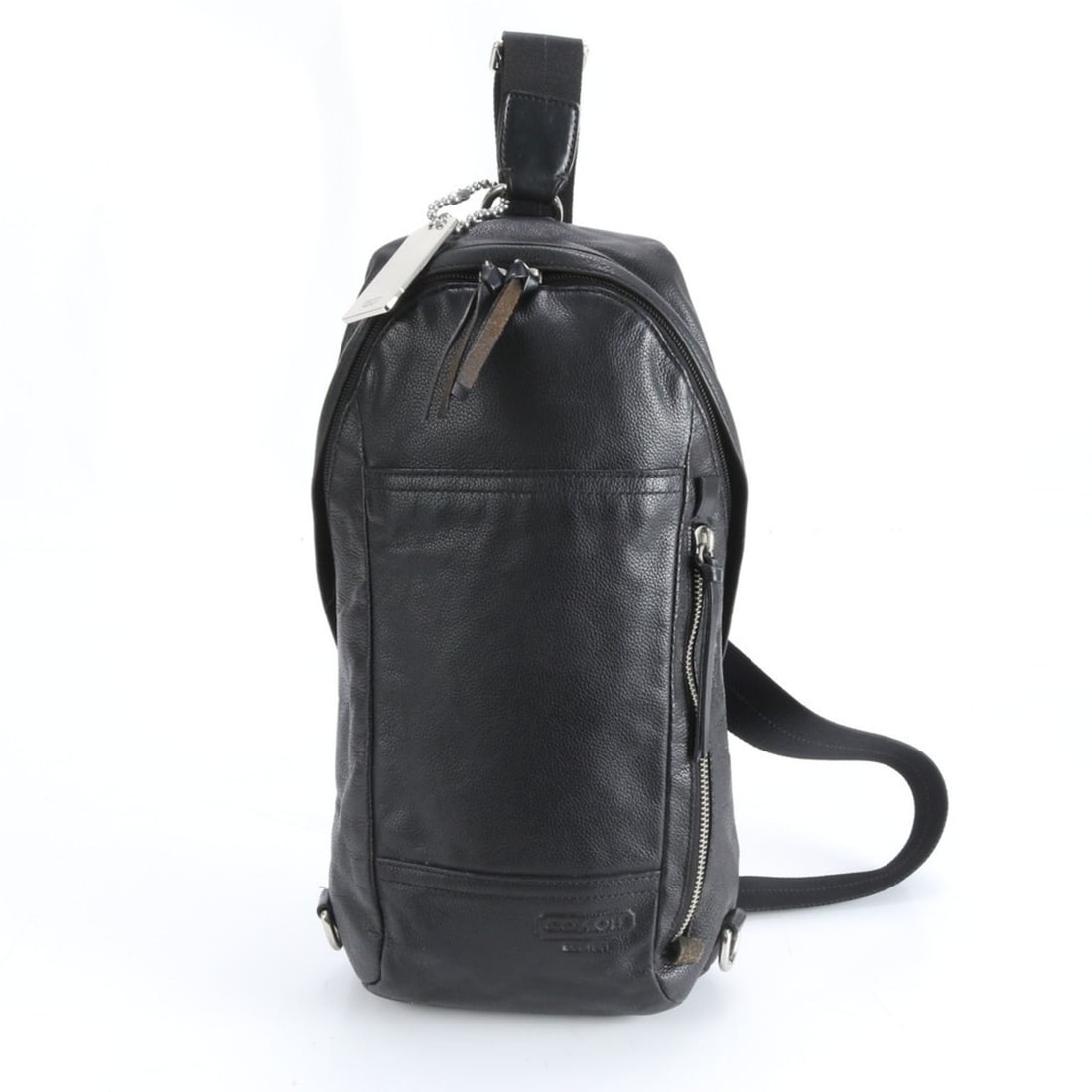 Coach 70617 Leather Body Bag, Waist Pouch, Shoulder Black, Men's: --- Catalog ---Category: SizeStrap Drop: 95cm / 37.4''Size (HxWxD): 36cm x 18cm x 8cm / 14.17'' x 7.08'' x 3.14''Strap Length: 95cm / 37.4''Category: DesignType: Pouch, Shoulder bag, Sling bagColor: B