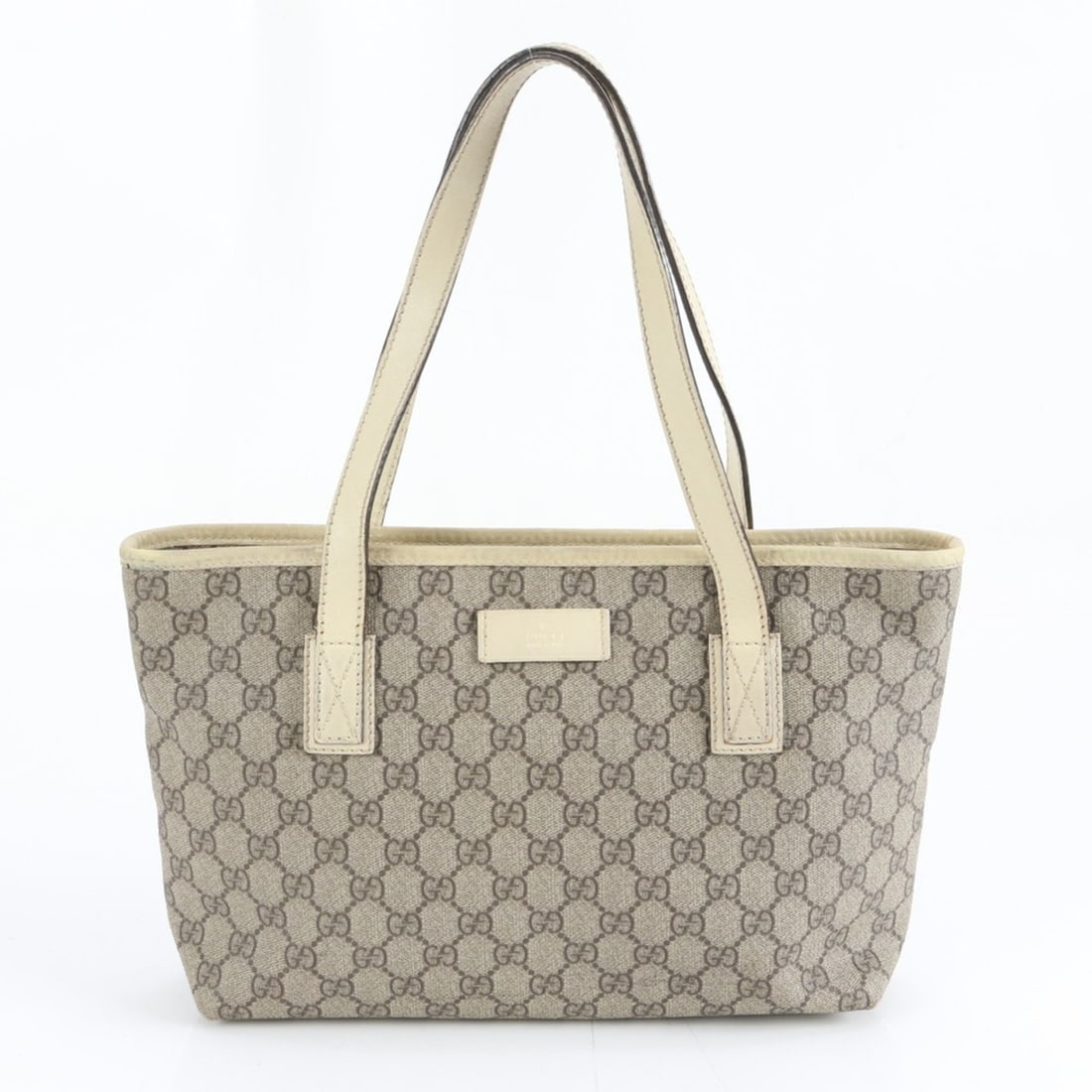 Gucci GG Supreme 211138 Leather Tote Bag/Shoulder Bag/Handbag, Beige, Women's (1 of 20)