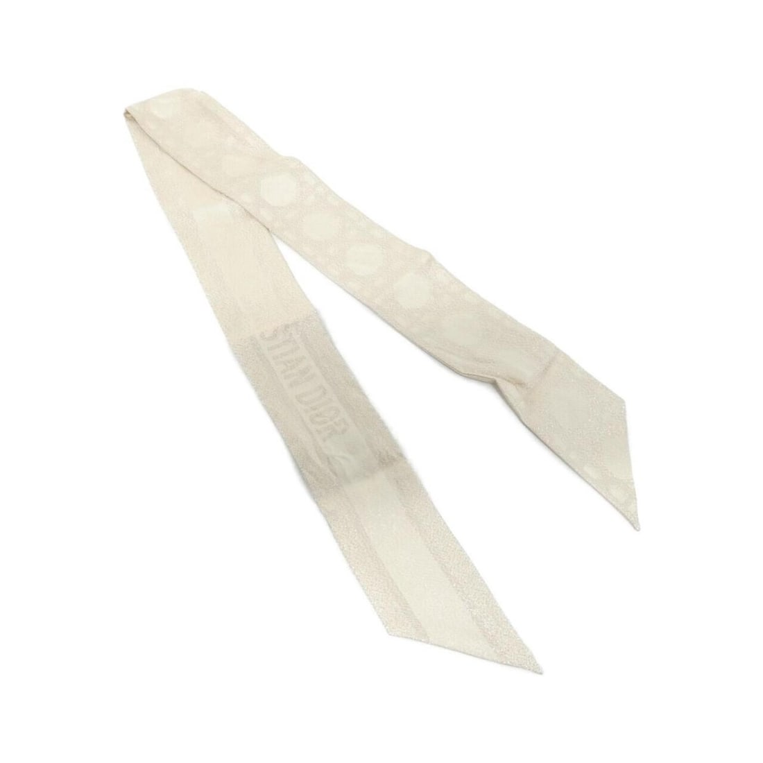 Christian Dior 41CAN106L671 Scarf Muffler: --- Catalog ---Category: SizeSize (LxW): 6cm x 1.05m / 2.36'' x 41.33''Category: DesignType: ScarfColor: BeigeGender: Women,MenMaterial: Silk Category: GeneralMPN: 41CAN106L671Brand: Christian