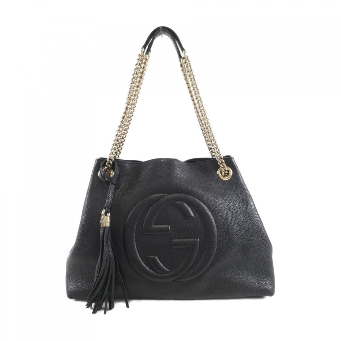 Gucci 536196 A7M0G Shoulder Bag: --- Catalog ---Category: SizeSize (HxWxD): 27cm x 37cm x 14cm / 10.62'' x 14.56'' x 5.51''Category: DesignType: Shoulder bagColor: BlackGender: WomenMaterial: Leather Category: GeneralMPN: 536196