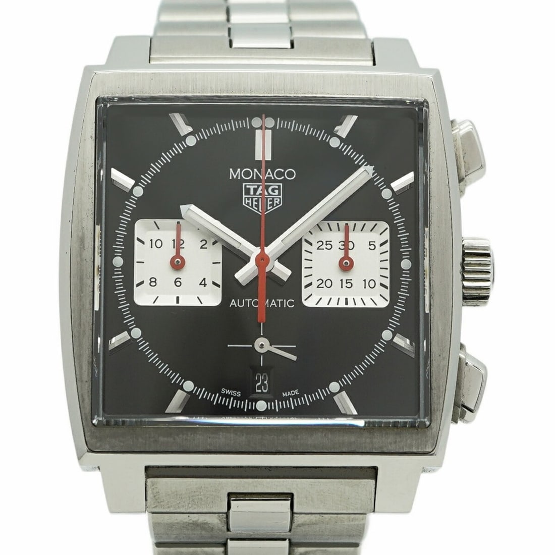 TAG Heuer Monaco CBL2113 Black Dial Men's Watch: --- Catalog ---Category: SizeWrist Size: 15.5cm / 6.1''Case Diameter: 38.7mm / 1.52''Category: DesignType: WristwatchGender: MenColor (Dial): BlackMaterial (Band): Stainless steelCategory: GeneralMPN: