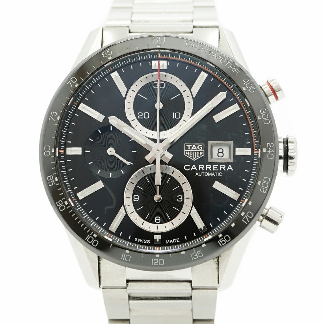 TAG Heuer Carrera CBM2110 Black Dial Men's Watch: --- Catalog ---Category: SizeWrist Size: 17cm / 6.69''Case Diameter: 41.5mm / 1.63''Category: DesignType: WristwatchGender: MenColor (Dial): BlackMaterial (Band): Stainless steelCategory: GeneralMPN: