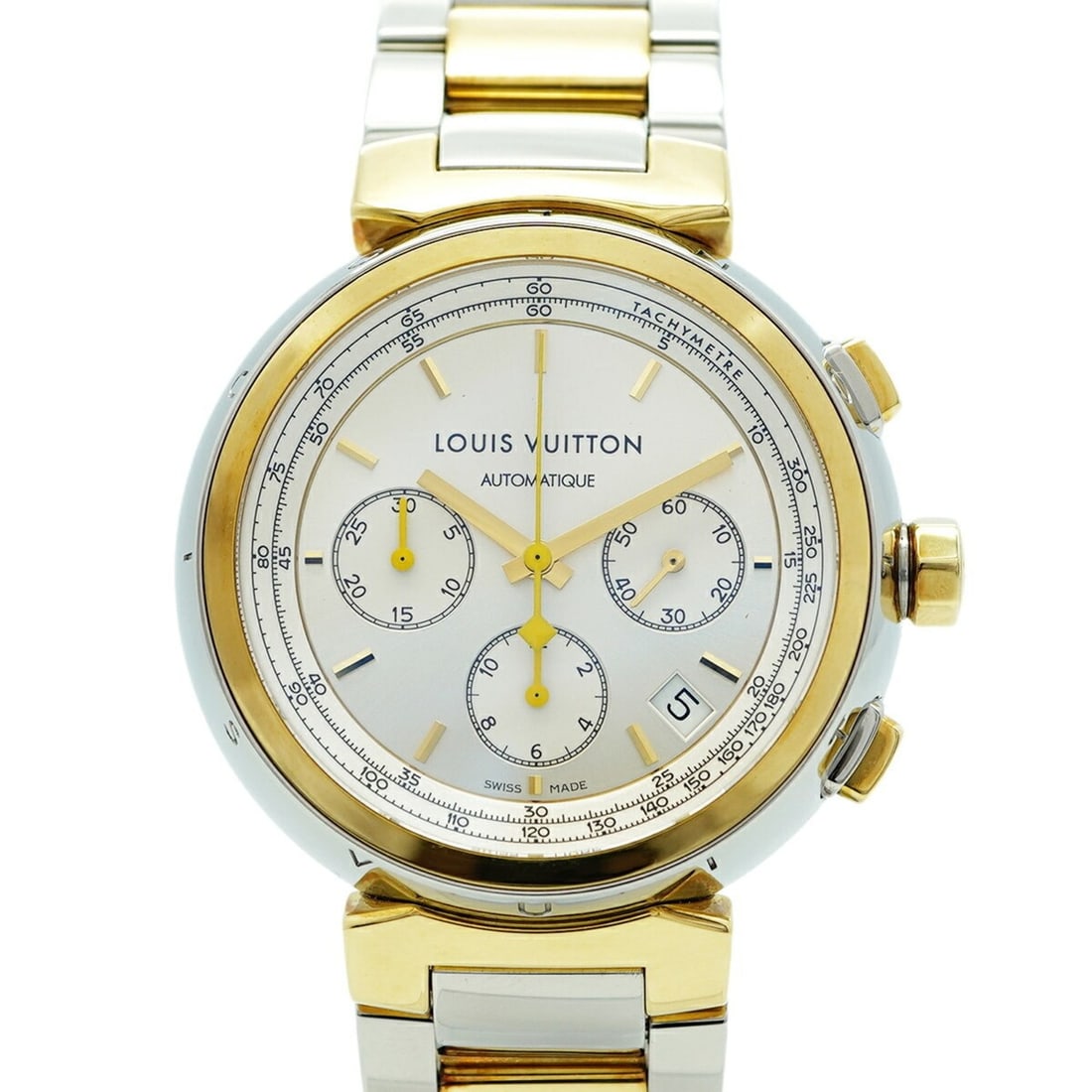 Louis Vuitton Tambour Q112L Silver Dial Men's Watch (1 of 17)