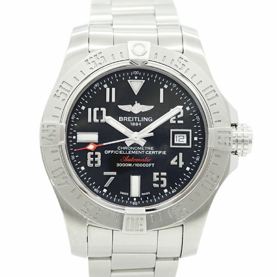 Breitling Avenger II Seawolf A17331 Black Dial Men's Watch (1 of 19)