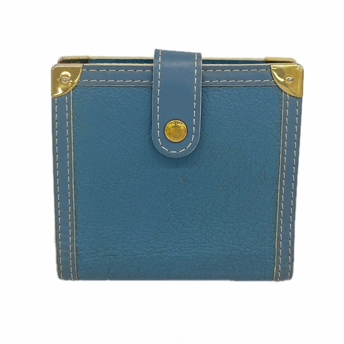 Louis Vuitton Suhali Compact Zip Wallet M91829 Blue Women's (1 of 11)