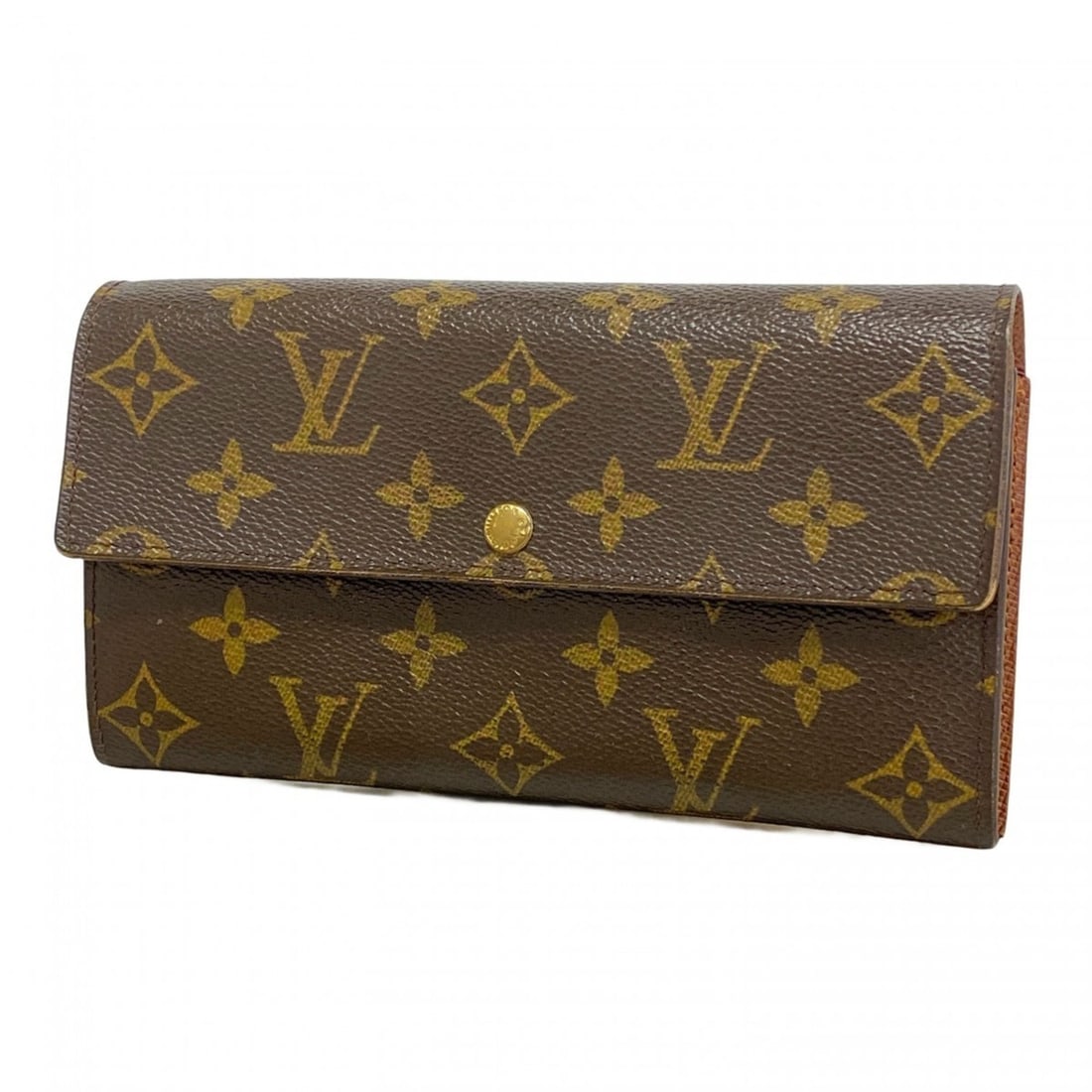 Louis Vuitton Monogram Porte Monnaie Credit Long Wallet M61726 Brown Women's (1 of 15)