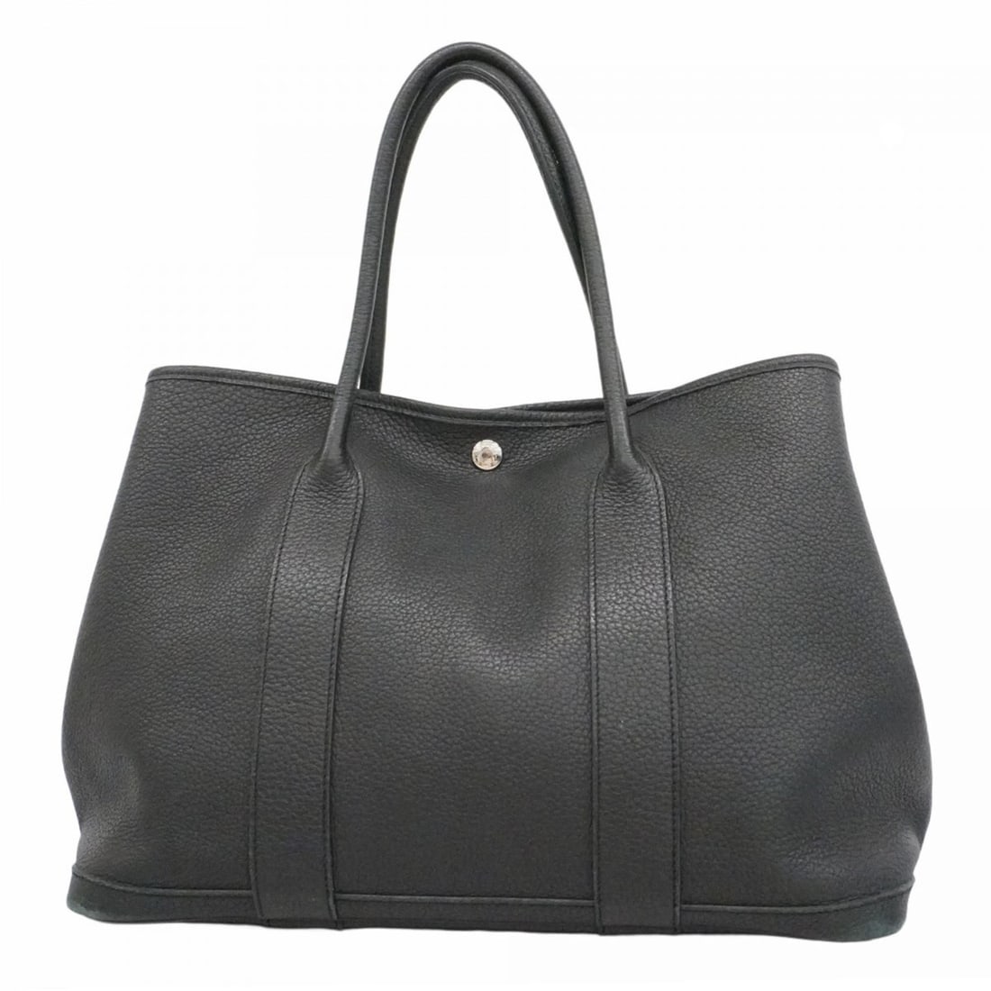 Hermes Hermès Garden PM Negonda Tote Bag, Black, Size L Engraved, Women's: --- Catalog ---Category: SizeSize (HxWxD): 26.5cm x 37cm x 18.5cm / 10.43'' x 14.56'' x 7.28''Category: DesignType: Tote bagColor: BlackGender: WomenMaterial: Negonda leather Hardware Color: SilverCat