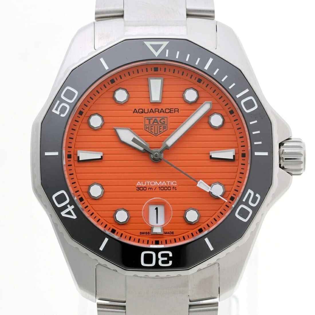 TAG Heuer Aquaracer Professional 300 WBP201F.BA0632 Orange Automatic Watch 70293 (1 of 20)