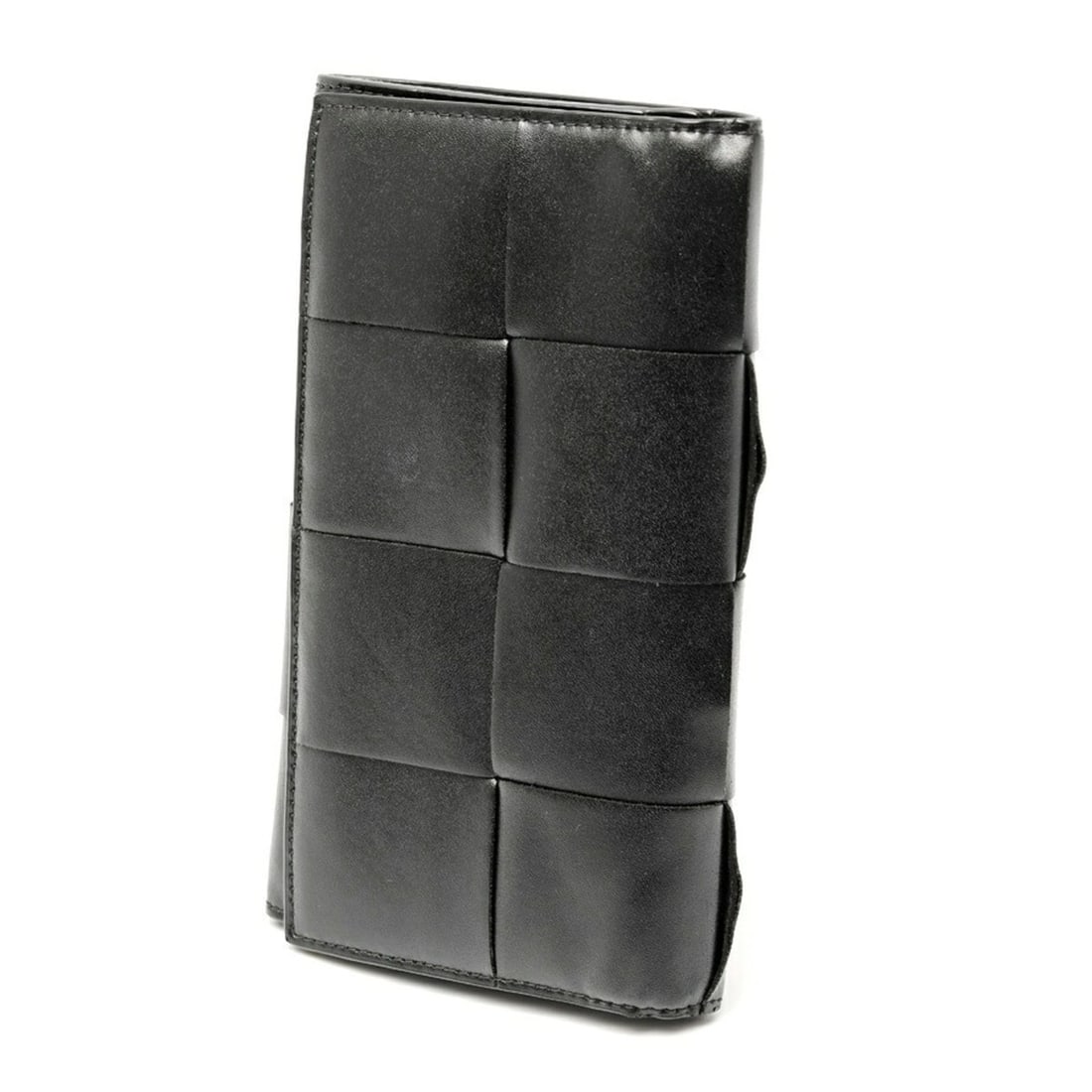 Bottega Veneta Long Flap Wallet 749463 Intrecciato Leather Black S-160079 (1 of 10)