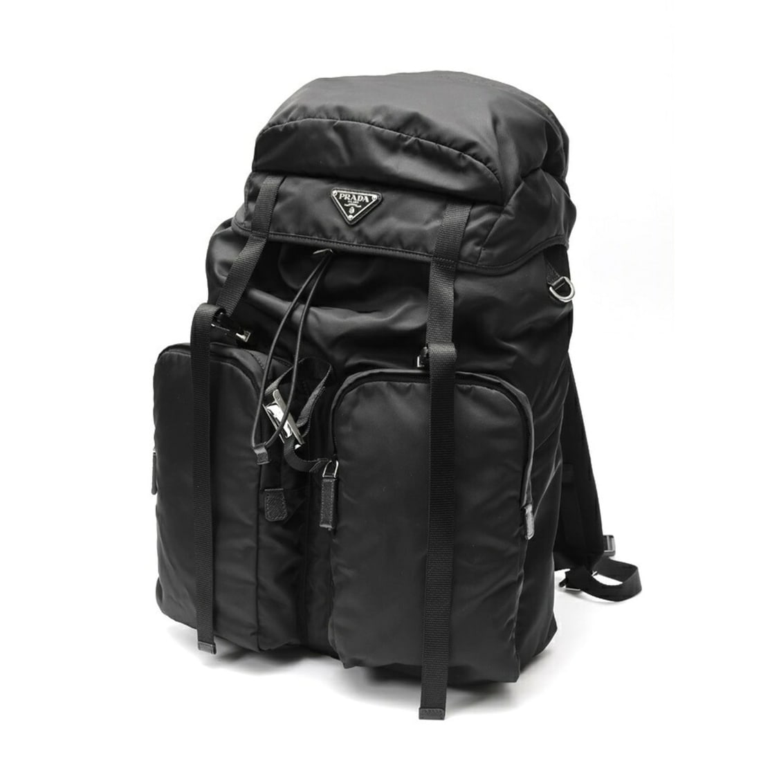 Prada Re-Nylon x Saffiano Leather Backpack 2VZ019, Nylon and Leather, Black (1 of 13)