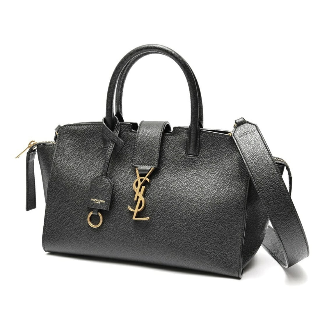 Saint Laurent Downtown Baby Shoulder Bag 635346 in Grained Leather and Black (1 of 10)