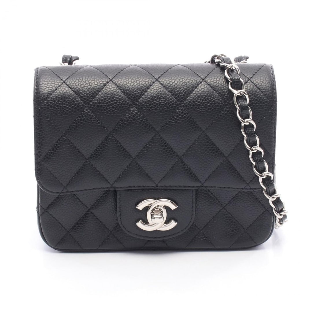 CHANEL Mini Matelasse Shoulder Bag/Handbag in Calfskin Leather (Cowhide) for Women, Black: --- Catalog ---Category: SizeSize (HxWxD): 13cm x 17cm x 8cm / 5.11'' x 6.69'' x 3.14''Category: DesignType: Shoulder bagColor: BlackGender: WomenMaterial: Leather Category: GeneralBrand: Chanel--- It