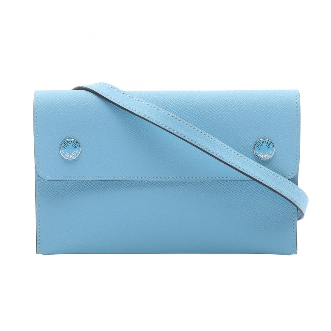 Hermes Hermès Nap To Go Shoulder Bag/Handbag in Leather and Epsom Leather, Blue (1 of 11)